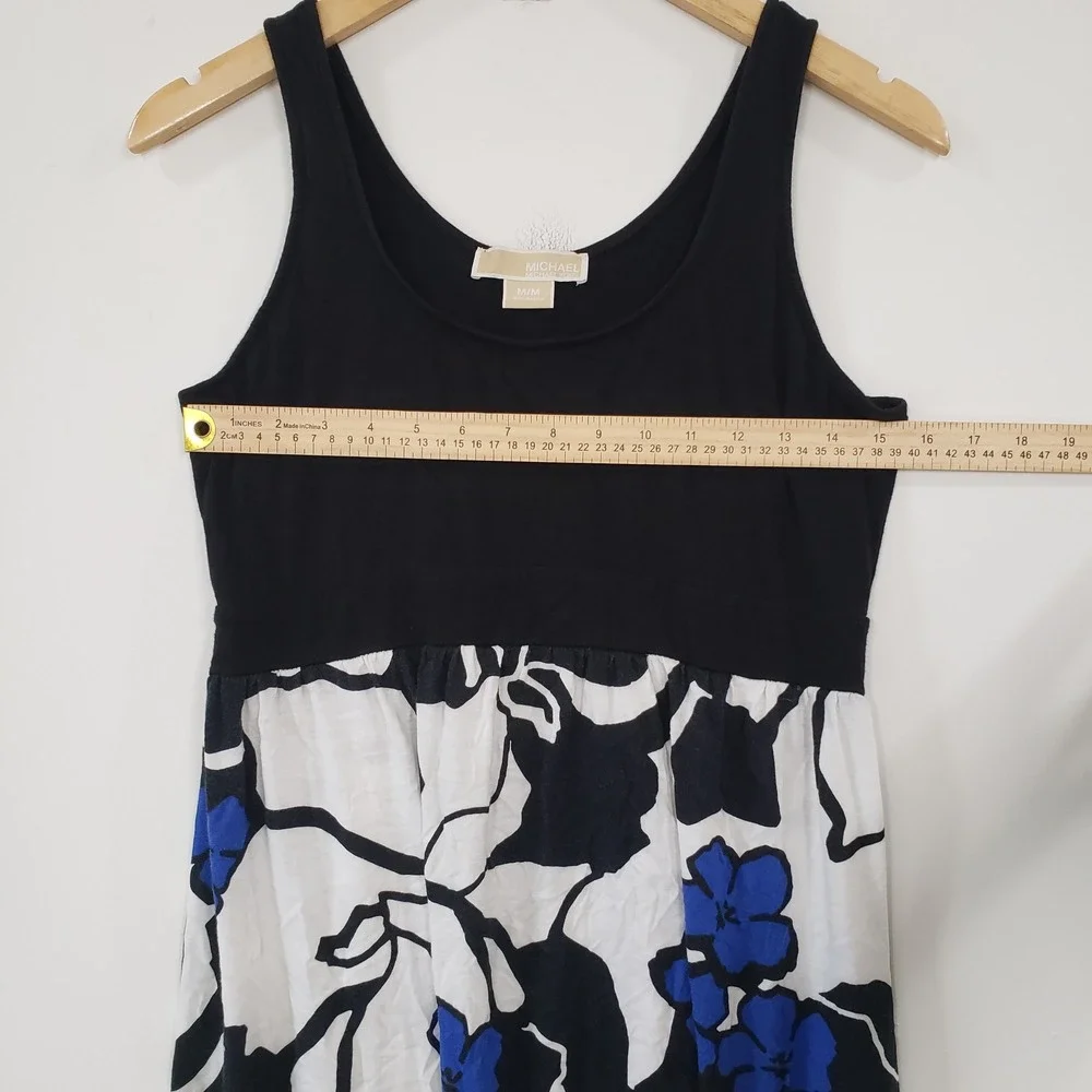 Michael Kors Maxi Dress Womens Medium Floral Empire Waist Sleeveless Summer Boho